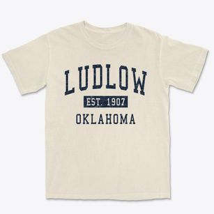 Ludlow Oklahoma Classic Established Premium Heavyweight T-shirt