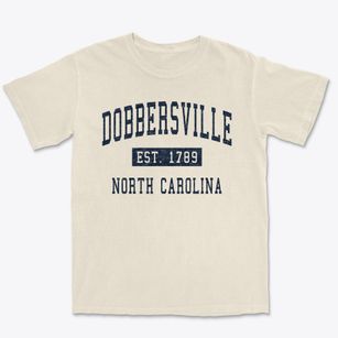 Dobbersville North Carolina Classic Established Premium Heavyweight T-shirt