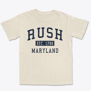 Rush Maryland Classic Established Premium Heavyweight T-shirt