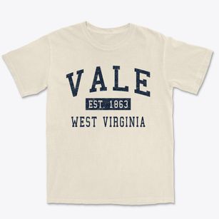 Vale West Virginia Classic Established Premium Heavyweight T-shirt