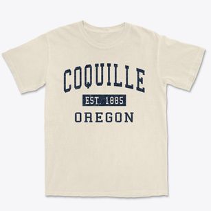 Coquille Oregon Classic Established Premium Heavyweight T-shirt