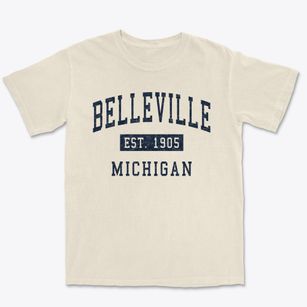 Belleville Michigan Classic Established Premium Heavyweight T-shirt