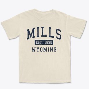 Mills Wyoming Classic Established Premium Heavyweight T-shirt