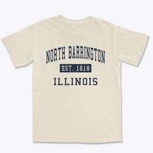 North Barrington Illinois Classic Established Premium Heavyweight T-shirt