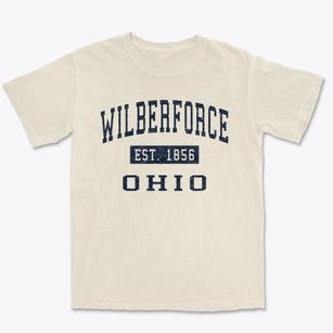 Wilberforce Ohio Classic Established Premium Heavyweight T-shirt