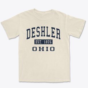 Deshler Ohio Classic Established Premium Heavyweight T-shirt