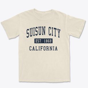 Suisun City California Classic Established Premium Heavyweight T-shirt