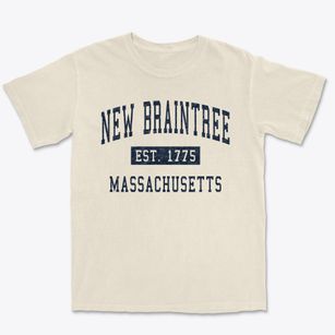 New Braintree Massachusetts Classic Established Premium Heavyweight T-shirt