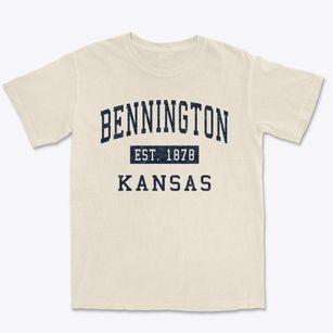 Bennington Kansas Classic Established Premium Heavyweight T-shirt