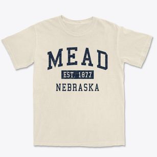 Mead Nebraska Classic Established Premium Heavyweight T-shirt
