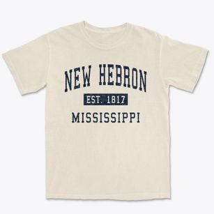New Hebron Mississippi Classic Established Premium Heavyweight T-shirt