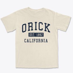 Orick California Classic Established Premium Heavyweight T-shirt
