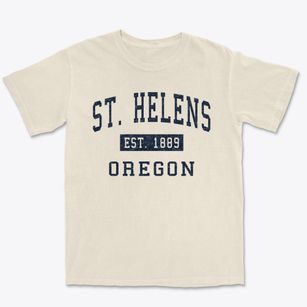 St. Helens Oregon Classic Established Premium Heavyweight T-shirt