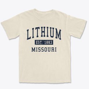 Lithium Missouri Classic Established Premium Heavyweight T-shirt