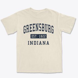 Greensburg Indiana Classic Established Premium Heavyweight T-shirt