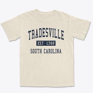 Tradesville South Carolina Classic Established Premium Heavyweight T-shirt