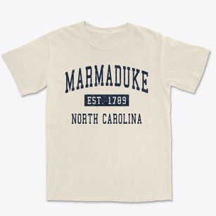 Marmaduke North Carolina Classic Established Premium Heavyweight T-shirt