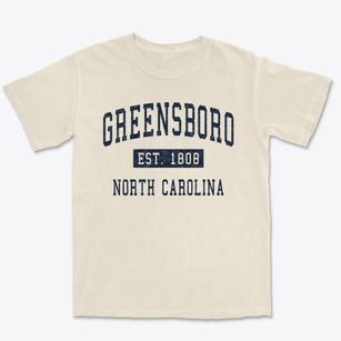 Greensboro North Carolina Classic Established Premium Heavyweight T-shirt