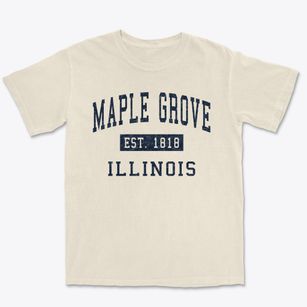 Maple Grove Illinois Classic Established Premium Heavyweight T-shirt
