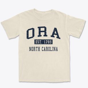 Ora North Carolina Classic Established Premium Heavyweight T-shirt