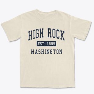 High Rock Washington Classic Established Premium Heavyweight T-shirt