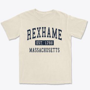 Rexhame Massachusetts Classic Established Premium Heavyweight T-shirt