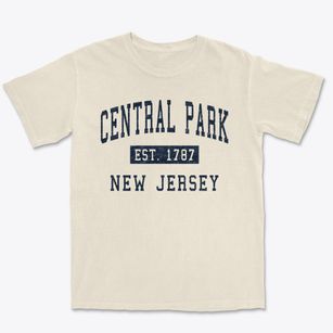 Central Park New Jersey Classic Established Premium Heavyweight T-shirt