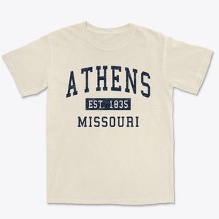 Athens Missouri Classic Established Premium Heavyweight T-shirt