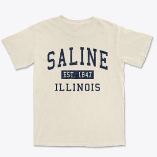 Saline Illinois Classic Established Premium Heavyweight T-shirt