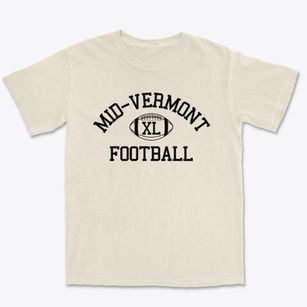Mid-vermont Christian School Classic Football Premium Heavyweight T-shirt