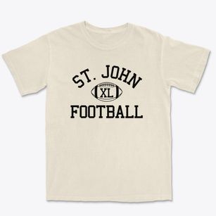 Saint John Lutheran School Classic Football Premium Heavyweight T-shirt