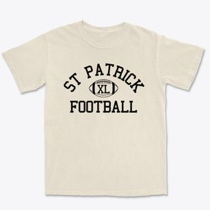 St Patrick Parish Classic Football Premium Heavyweight T-shirt
