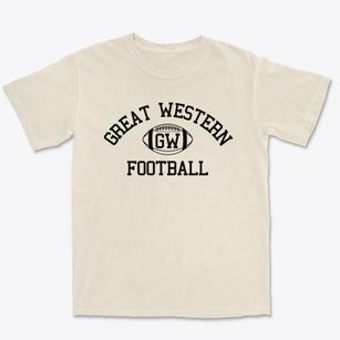 Great Western School Classic Football Premium Heavyweight T-shirt