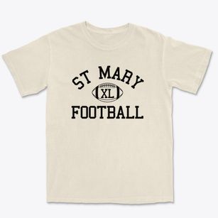 St Mary Of The Immaculate Conception Par Classic Football Premium Heavyweight T-shirt