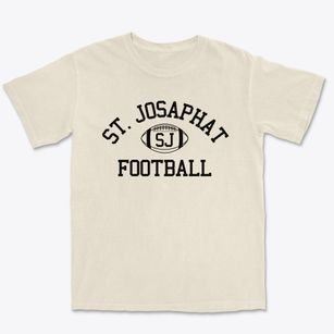 Saint Josaphat School Classic Football Premium Heavyweight T-shirt