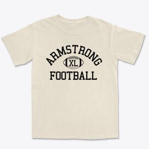 Armstrong School Of International Study Classic Football Premium Heavyweight T-shirt