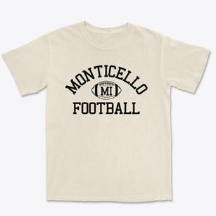 Monticello Independence School Classic Football Premium Heavyweight T-shirt