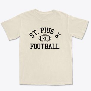 Saint Pius X School Classic Football Premium Heavyweight T-shirt
