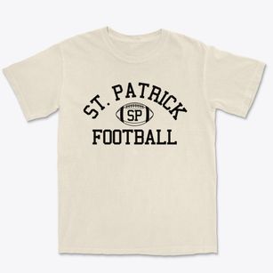 St. Patrick Catholic School Classic Football Premium Heavyweight T-shirt