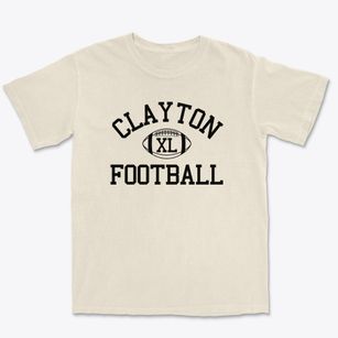 Clayton High School Classic Football Premium Heavyweight T-shirt