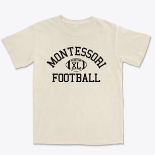 Montessori Children's House Classic Football Premium Heavyweight T-shirt