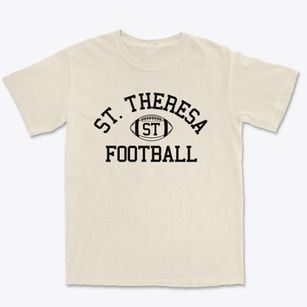 Saint Theresa School Classic Football Premium Heavyweight T-shirt