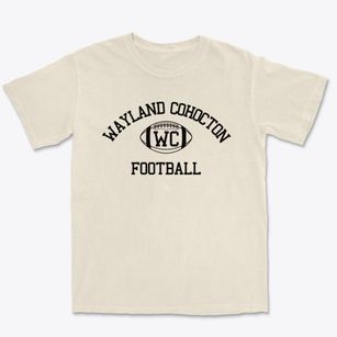 Wayland Cohocton School Classic Football Premium Heavyweight T-shirt