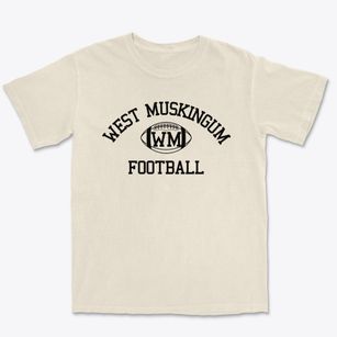 West Muskingum High School Classic Football Premium Heavyweight T-shirt