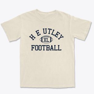 H E Utley Freshman Center Classic Football Premium Heavyweight T-shirt