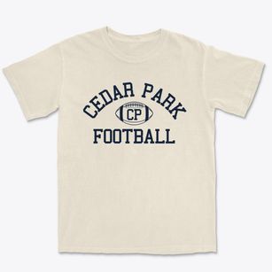 Cedar Park Christian School Classic Football Premium Heavyweight T-shirt