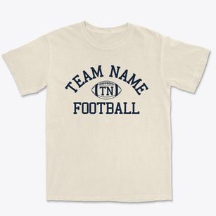 Team Name Classic Football Premium Heavyweight T-shirt