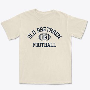 Old Brethren Christian School Classic Football Premium Heavyweight T-shirt