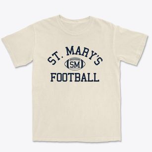 Saint Mary's School Classic Football Premium Heavyweight T-shirt