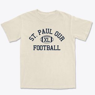 Saint Paul Our Lady Of Vilna School Classic Football Premium Heavyweight T-shirt